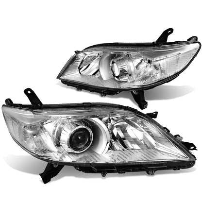 FAROS 11-17 TOYOTA SIENNA XL30 - FITS MODELS W/ HALOGEN HEADLIGHTS ONLY - PROJECTOR - H11 LOW BEAM / 9005 HIGH BEAM / 3457A TURN SIGNAL - CHROME HOUSING / CLEAR CORNER