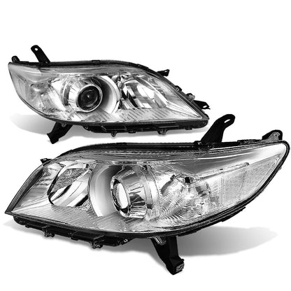 FAROS 11-17 TOYOTA SIENNA XL30 - FITS MODELS W/ HALOGEN HEADLIGHTS ONLY - PROJECTOR - H11 LOW BEAM / 9005 HIGH BEAM / 3457A TURN SIGNAL - CHROME HOUSING / CLEAR CORNER
