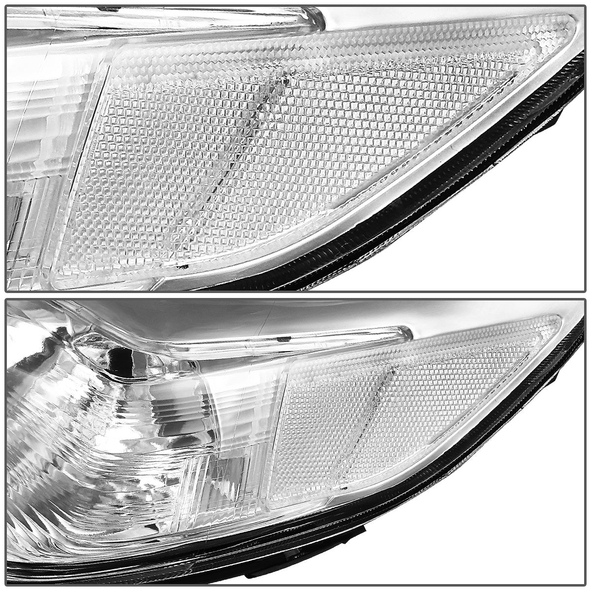 FAROS 11-17 TOYOTA SIENNA XL30 - FITS MODELS W/ HALOGEN HEADLIGHTS ONLY - PROJECTOR - H11 LOW BEAM / 9005 HIGH BEAM / 3457A TURN SIGNAL - CHROME HOUSING / CLEAR CORNER