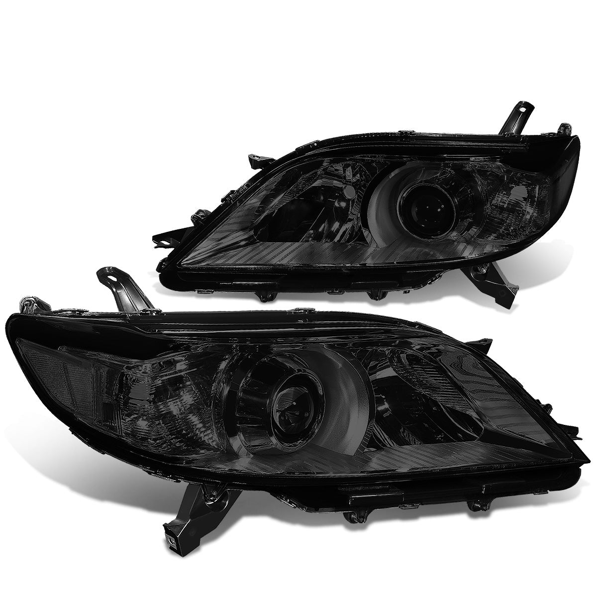 FAROS 11-17 TOYOTA SIENNA XL30 - FITS MODELS W/ HALOGEN HEADLIGHTS ONLY - PROJECTOR - H11 LOW BEAM / 9005 HIGH BEAM / 3457A TURN SIGNAL - SMOKE HOUSING / CLEAR CORNER