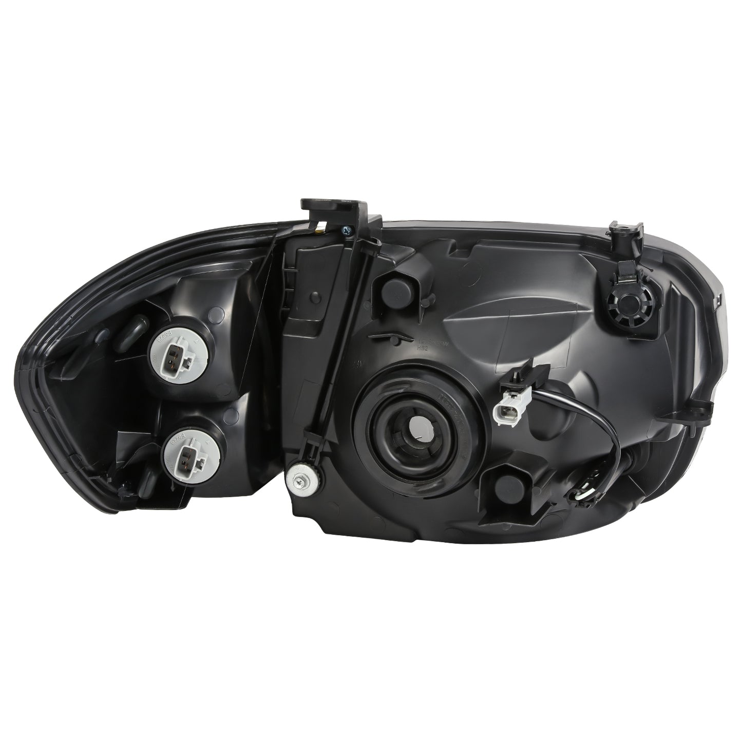 FAROS 05-07 TOYOTA SEQUOIA / 05-06 TOYOTA TUNDRA CREW CAB - BLACK HOUSING / AMBER CORNER - H4 HIGH / LOW BEAM