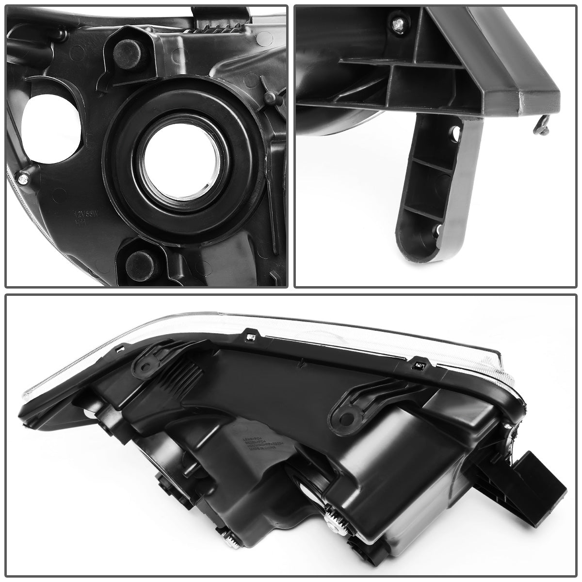 FAROS 07-13 TOYOTA TUNDRA / 08-17 TOYOTA SEQUOIA - DOES NOT FIT 09-12 TUNDRA W/ HEADLIGHT LEVEL ADJUSTER - DOES NOT FIT '12 SEQUOIA WITH HEADLIGHT WASHER - H11 LOW BEAM / 9005 HIGH BEAM / 4157NA TURN SIGNAL - BLACK HOUSING / AMBER CORNER