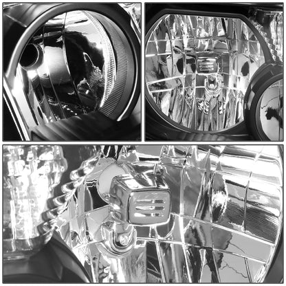 FAROS 07-13 TOYOTA TUNDRA / 08-17 TOYOTA SEQUOIA - DOES NOT FIT 09-12 TUNDRA W/ HEADLIGHT LEVEL ADJUSTER - DOES NOT FIT '12 SEQUOIA WITH HEADLIGHT WASHER - H11 LOW BEAM / 9005 HIGH BEAM / 4157NA TURN SIGNAL - BLACK HOUSING / CLEAR CORNER