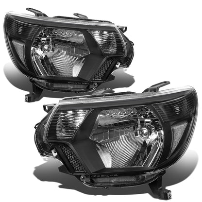 FAROS 12-15 TOYOTA TACOMA - H4 LOW BEAM / HIGH BEAM / 4157NA TURN SIGNAL - BLACK HOUSING / CLEAR CORNER