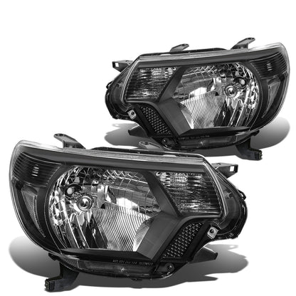 FAROS 12-15 TOYOTA TACOMA - H4 LOW BEAM / HIGH BEAM / 4157NA TURN SIGNAL - BLACK HOUSING / CLEAR CORNER