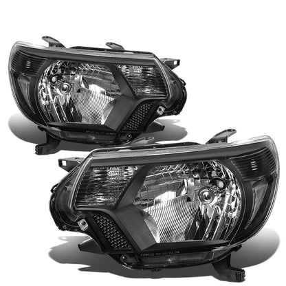 FAROS 12-15 TOYOTA TACOMA - H4 LOW BEAM / HIGH BEAM / 4157NA TURN SIGNAL - BLACK HOUSING / CLEAR CORNER