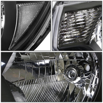 FAROS 12-15 TOYOTA TACOMA - H4 LOW BEAM / HIGH BEAM / 4157NA TURN SIGNAL - BLACK HOUSING / CLEAR CORNER