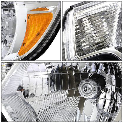 FAROS 12-15 TOYOTA TACOMA - H4 LOW BEAM / HIGH BEAM / 4157NA TURN SIGNAL - CHROME HOUSING / AMBER CORNER
