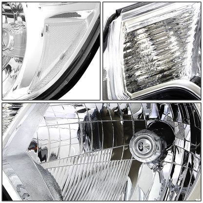 FAROS 12-15 TOYOTA TACOMA - H4 LOW BEAM / HIGH BEAM / 4157NA TURN SIGNAL - CHROME HOUSING / CLEAR CORNER