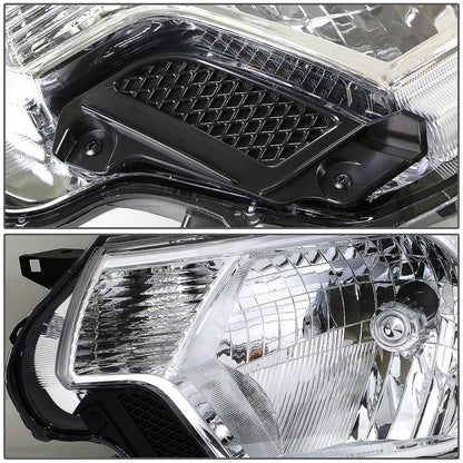 FAROS 12-15 TOYOTA TACOMA - H4 LOW BEAM / HIGH BEAM / 4157NA TURN SIGNAL - CHROME HOUSING / CLEAR CORNER