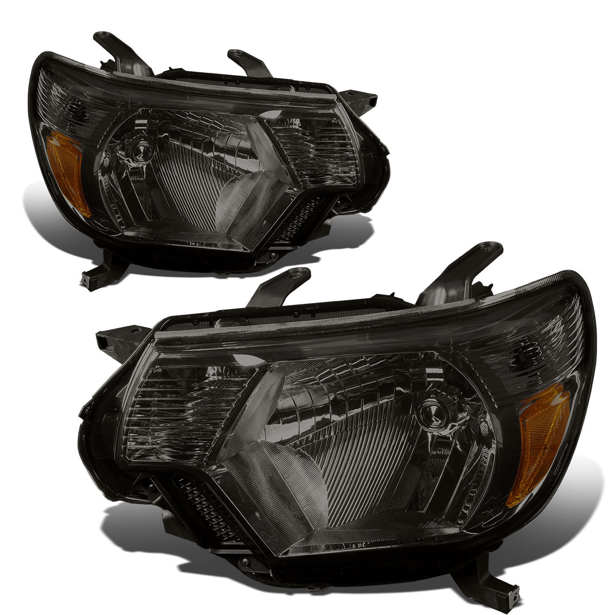 FAROS 12-15 TOYOTA TACOMA - H4 LOW BEAM / HIGH BEAM / 4157NA TURN SIGNAL - SMOKE HOUSING / AMBER CORNER