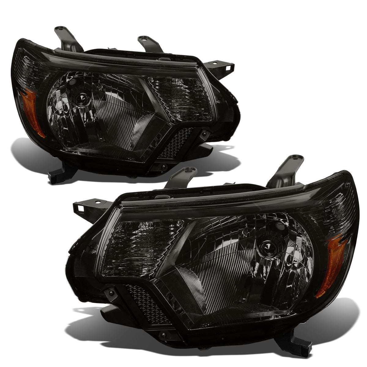 FAROS 12-15 TOYOTA TACOMA - H4 LOW BEAM / HIGH BEAM / 4157NA TURN SIGNAL - SMOKE HOUSING / AMBER CORNER
