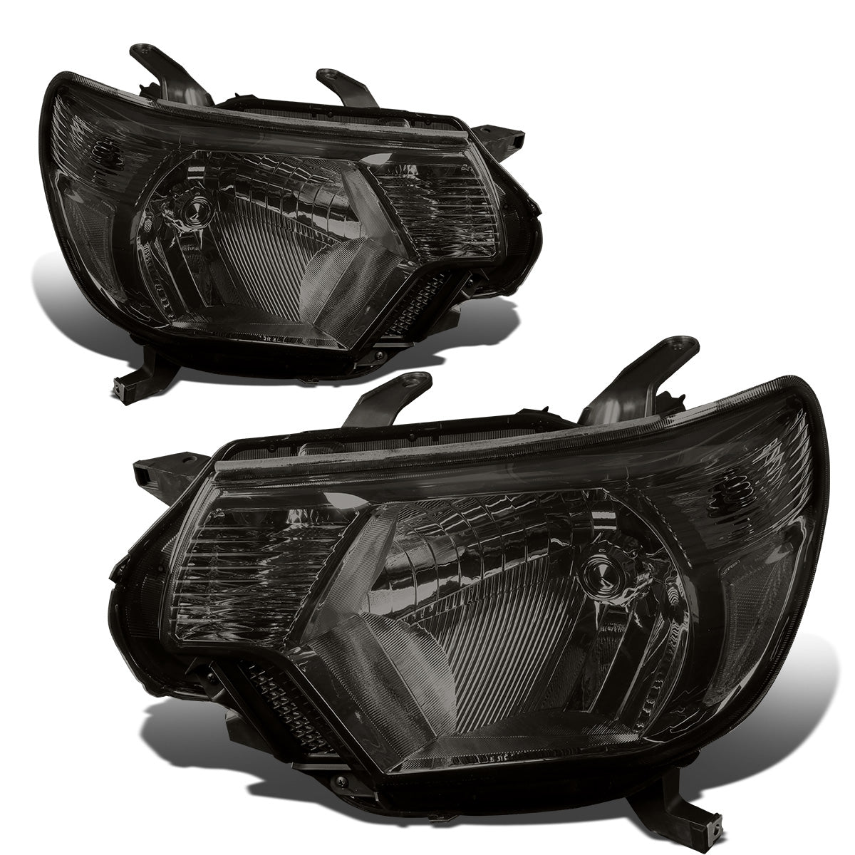 FAROS 12-15 TOYOTA TACOMA - H4 LOW BEAM / HIGH BEAM / 4157NA TURN SIGNAL - SMOKE HOUSING / CLEAR CORNER