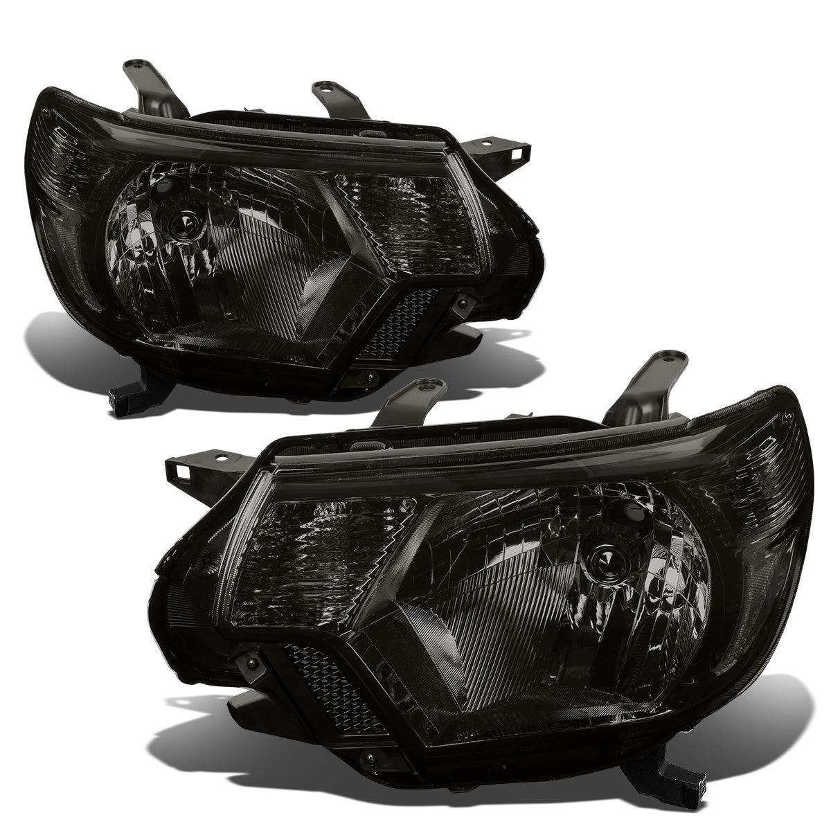 FAROS 12-15 TOYOTA TACOMA - H4 LOW BEAM / HIGH BEAM / 4157NA TURN SIGNAL - SMOKE HOUSING / CLEAR CORNER