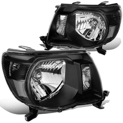 FAROS 05-11 TOYOTA TACOMA - OE STYLE - H4 HIGH / LOW BEAM / 4157NA TURN SIGNAL - BLACK HOUSING / CLEAR CORNER