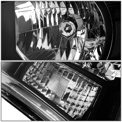 FAROS 05-11 TOYOTA TACOMA - OE STYLE - H4 HIGH / LOW BEAM / 4157NA TURN SIGNAL - BLACK HOUSING / CLEAR CORNER