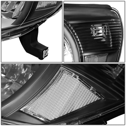 FAROS 05-11 TOYOTA TACOMA - OE STYLE - H4 HIGH / LOW BEAM / 4157NA TURN SIGNAL - BLACK HOUSING / CLEAR CORNER