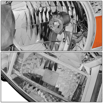 FAROS 05-11 TOYOTA TACOMA - OE STYLE - H4 HIGH / LOW BEAM / 4157NA TURN SIGNAL - CHROME HOUSING / AMBER CORNER