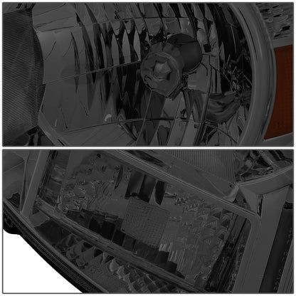 FAROS 05-11 TOYOTA TACOMA - OE STYLE - H4 HIGH / LOW BEAM / 4157NA TURN SIGNAL - CHROME HOUSING / SMOKED LENS / AMBER CORNER