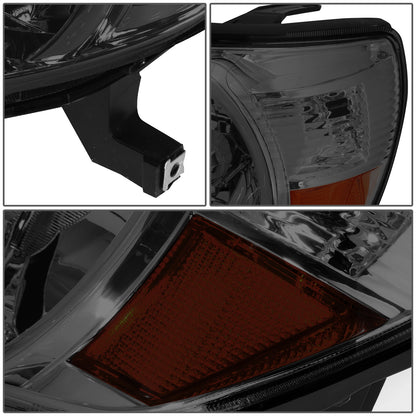 FAROS 05-11 TOYOTA TACOMA - OE STYLE - H4 HIGH / LOW BEAM / 4157NA TURN SIGNAL - CHROME HOUSING / SMOKED LENS / AMBER CORNER