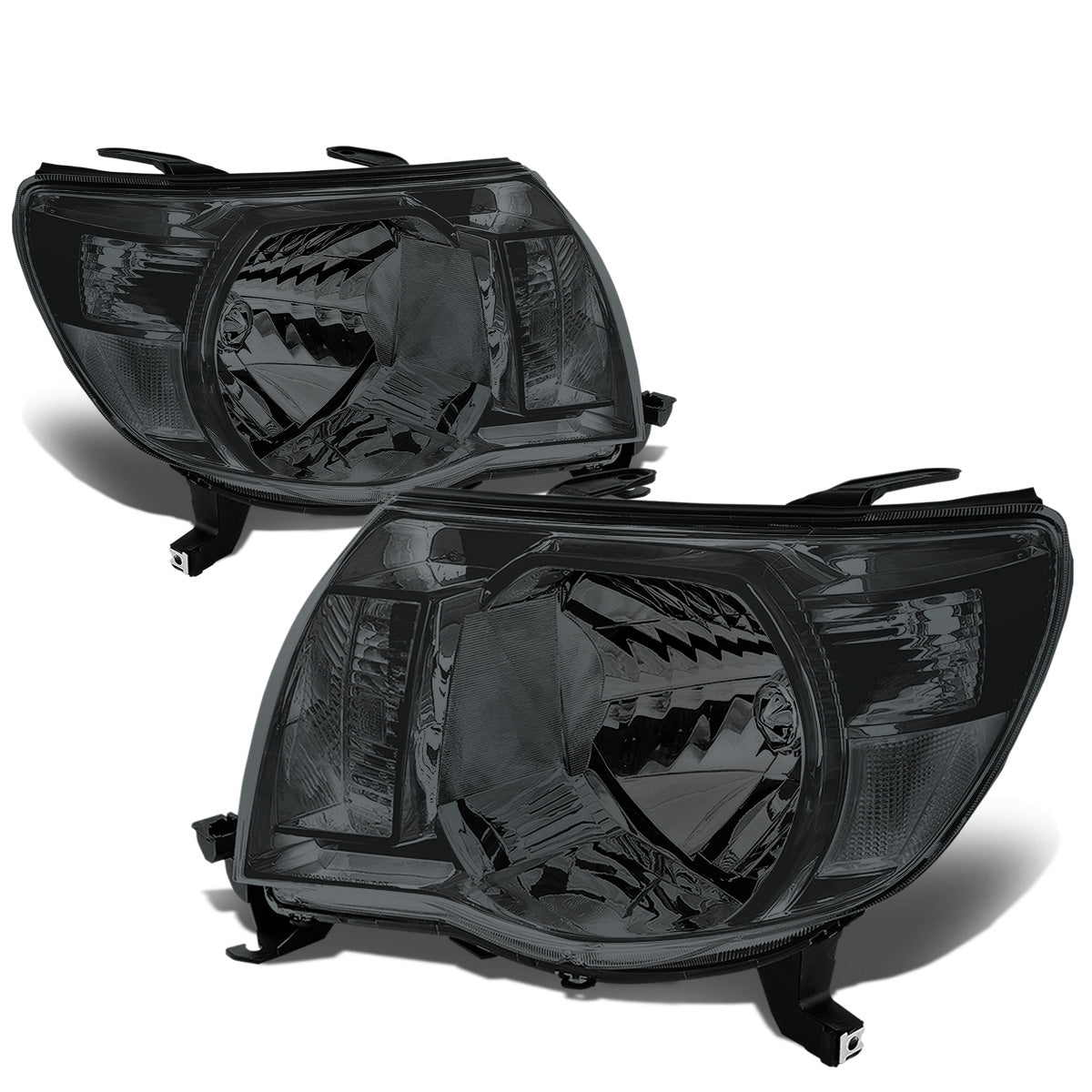 FAROS 05-11 TOYOTA TACOMA - OE STYLE - H4 HIGH / LOW BEAM / 4157NA TURN SIGNAL - CHROME HOUSING / SMOKED LENS / CLEAR CORNER