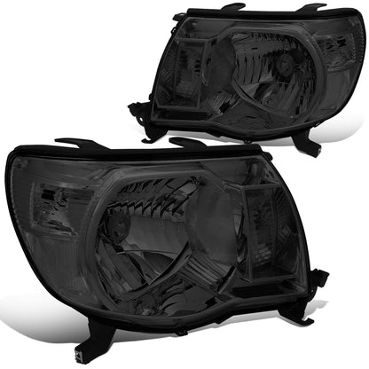FAROS 05-11 TOYOTA TACOMA - OE STYLE - H4 HIGH / LOW BEAM / 4157NA TURN SIGNAL - CHROME HOUSING / SMOKED LENS / CLEAR CORNER
