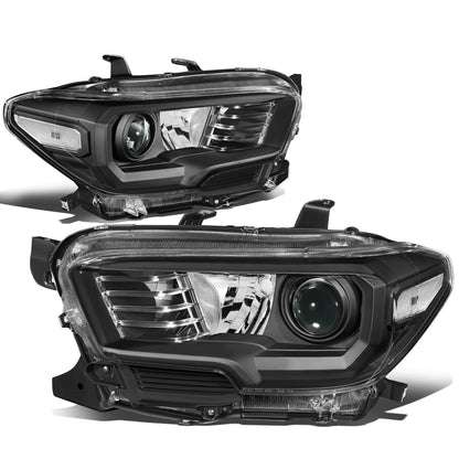 FAROS 16-18 TOYOTA TACOMA - FITS MODELS W/O LED RUNNING LIGHTS - PROJECTOR - H11 LOW / H9 HIGH / 7440 SIGNAL / 2825 MARKER - BLACK HOUSING / CLEAR CORNER