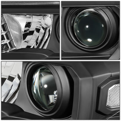 FAROS 16-18 TOYOTA TACOMA - FITS MODELS W/O LED RUNNING LIGHTS - PROJECTOR - H11 LOW / H9 HIGH / 7440 SIGNAL / 2825 MARKER - BLACK HOUSING / CLEAR CORNER
