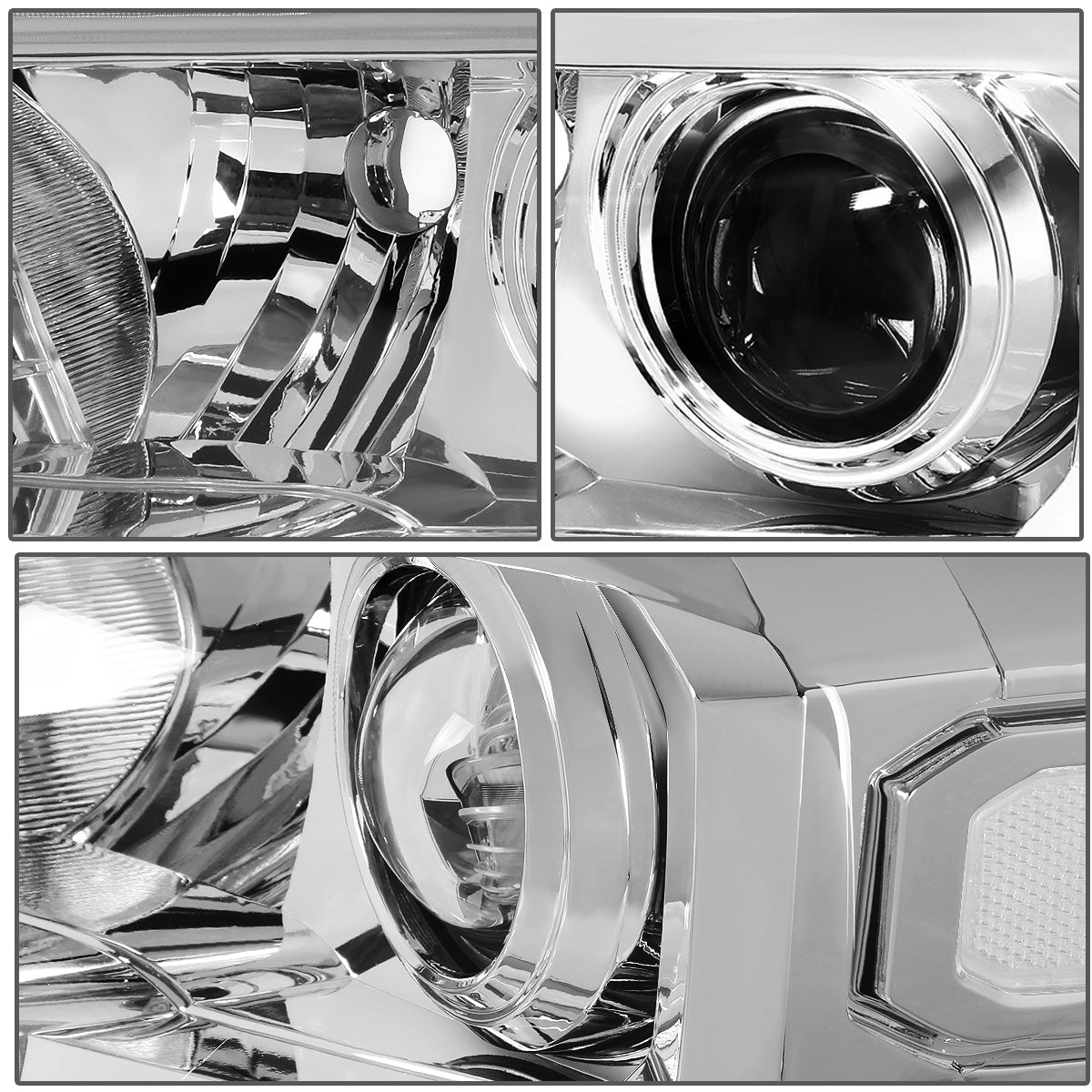 FAROS 16-18 TOYOTA TACOMA - FITS MODELS W/O LED RUNNING LIGHTS - PROJECTOR - H11 LOW / H9 HIGH / 7440 SIGNAL / 2825 MARKER - CHROME HOUSING / CLEAR CORNER