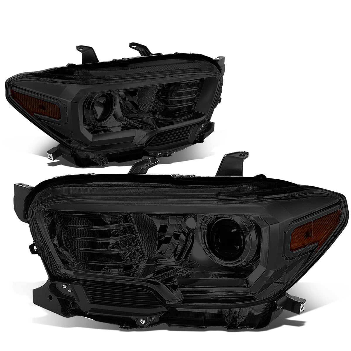 FAROS 16-18 TOYOTA TACOMA - FITS MODELS W/O LED RUNNING LIGHTS - PROJECTOR - H11 LOW / H9 HIGH / 7440 SIGNAL / 2825 MARKER - SMOKE HOUSING / AMBER CORNER