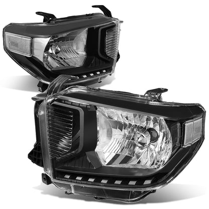 FAROS 14-17 TOYOTA TUNDRA - H4 LOW BEAM / HIGH BEAM / 4157NA TURN SIGNAL - BLACK HOUSING / CLEAR CORNER