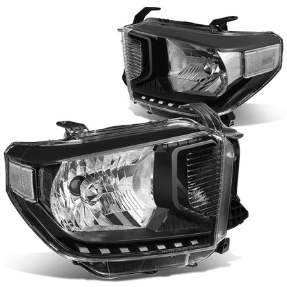 FAROS 14-17 TOYOTA TUNDRA - H4 LOW BEAM / HIGH BEAM / 4157NA TURN SIGNAL - BLACK HOUSING / CLEAR CORNER