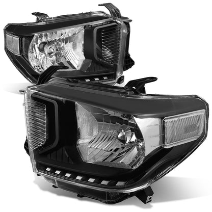 FAROS 14-17 TOYOTA TUNDRA - H4 LOW BEAM / HIGH BEAM / 4157NA TURN SIGNAL - BLACK HOUSING / CLEAR CORNER