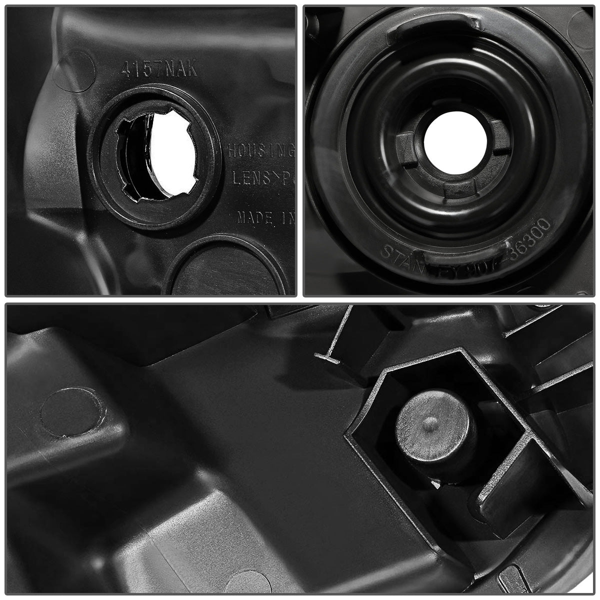 FAROS 16-18 TOYOTA TACOMA - FITS MODELS W/O LED RUNNING LIGHTS - PROJECTOR - H11 LOW / H9 HIGH / 7440 SIGNAL / 2825 MARKER - BLACK HOUSING / CLEAR CORNER