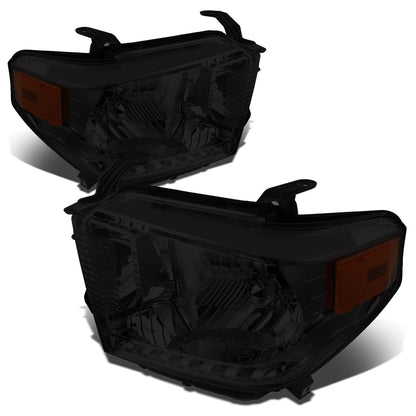 FAROS 14-17 TOYOTA TUNDRA - H4 LOW BEAM / HIGH BEAM / 4157NA TURN SIGNAL - SMOKE HOUSING / AMBER CORNER