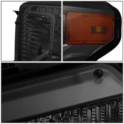 FAROS 14-17 TOYOTA TUNDRA - H4 LOW BEAM / HIGH BEAM / 4157NA TURN SIGNAL - SMOKE HOUSING / AMBER CORNER