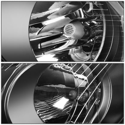 FAROS 05-10 VW JETTA / 06-09 VW RABBIT - H4 LOW BEAM / H7 HIGH BEAM / 1156A TURN SIGNAL - BLACK HOUSING / CLEAR CORNER