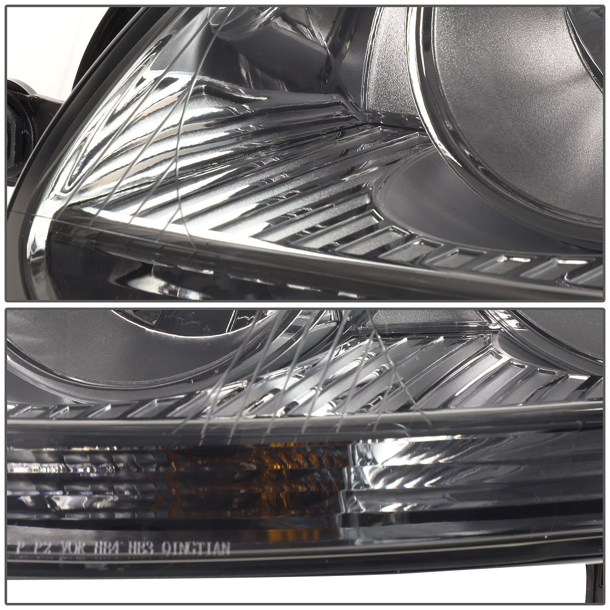 FAROS 05-10 VW JETTA / 06-09 VW RABBIT - H4 LOW BEAM / H7 HIGH BEAM / 1156A TURN SIGNAL - SMOKE HOUSING / CLEAR CORNER