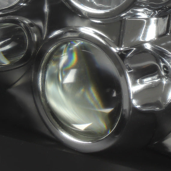 FAROS 99-05 VOLKSWAGEN GOLF / 99-02 VOLKSWAGEN CABRIO - H7 LOW BEAM / H1 HIGH BEAM / 2827 TURN SIGNAL - BLACK HOUSING