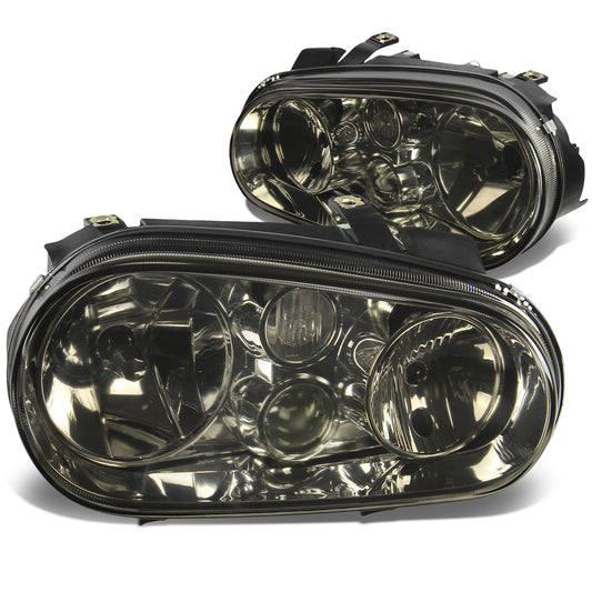 FAROS 99-06 VOLKSWAGEN GOLF / 99-02 VOLKSWAGEN CABRIO - H7 LOW BEAM / H1 HIGH BEAM / 2827 TURN SIGNAL - SMOKE HOUSING