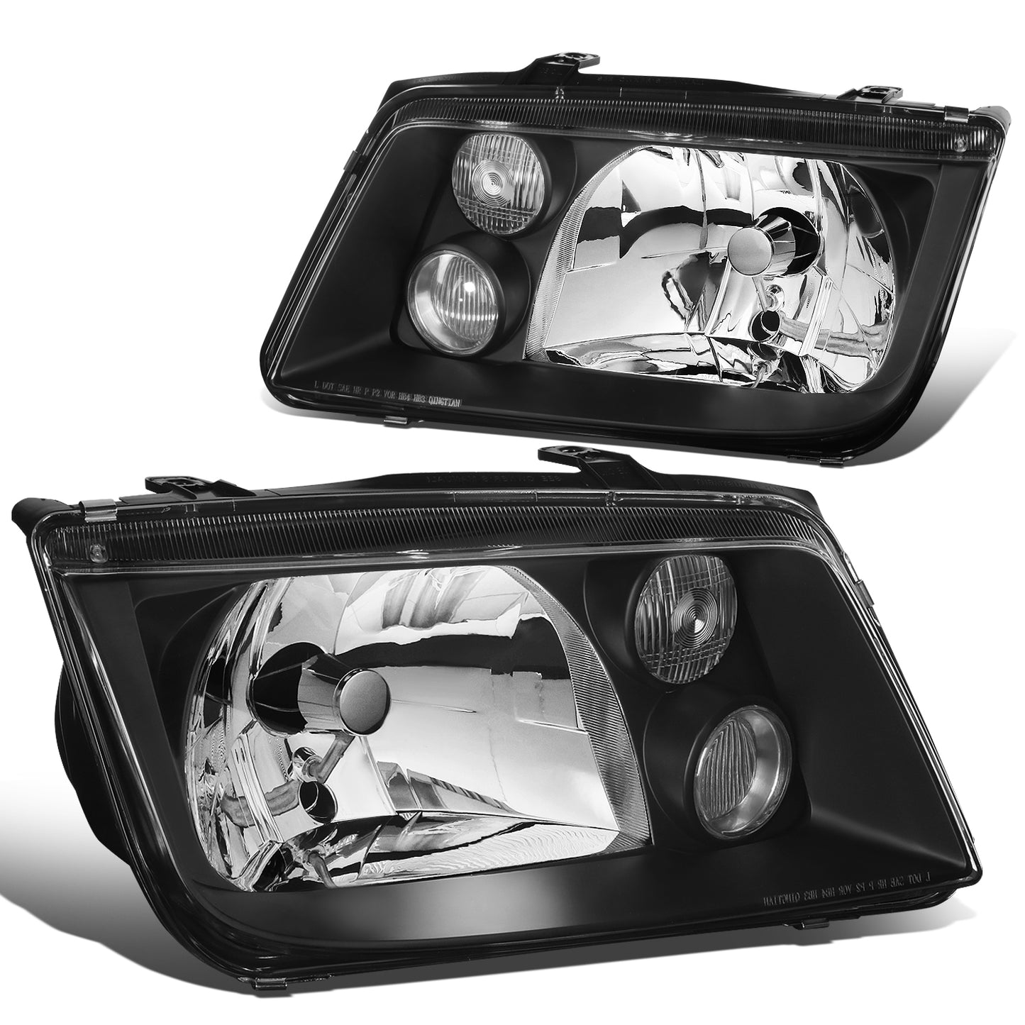 FAROS 99-05 VOLKSWAGEN JETTA - H4 LOW BEAM / HIGH BEAM / 2827 TURN SIGNAL - BLACK HOUSING