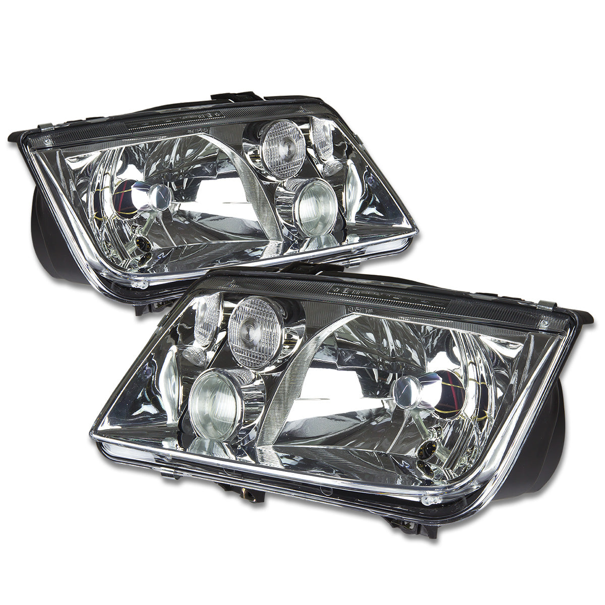 FAROS 99-05 VOLKSWAGEN JETTA - H4 LOW BEAM / HIGH BEAM / 2827 TURN SIGNAL - CHROME HOUSING
