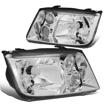 FAROS 99-05 VOLKSWAGEN JETTA - H4 LOW BEAM / HIGH BEAM / 2827 TURN SIGNAL - CHROME HOUSING