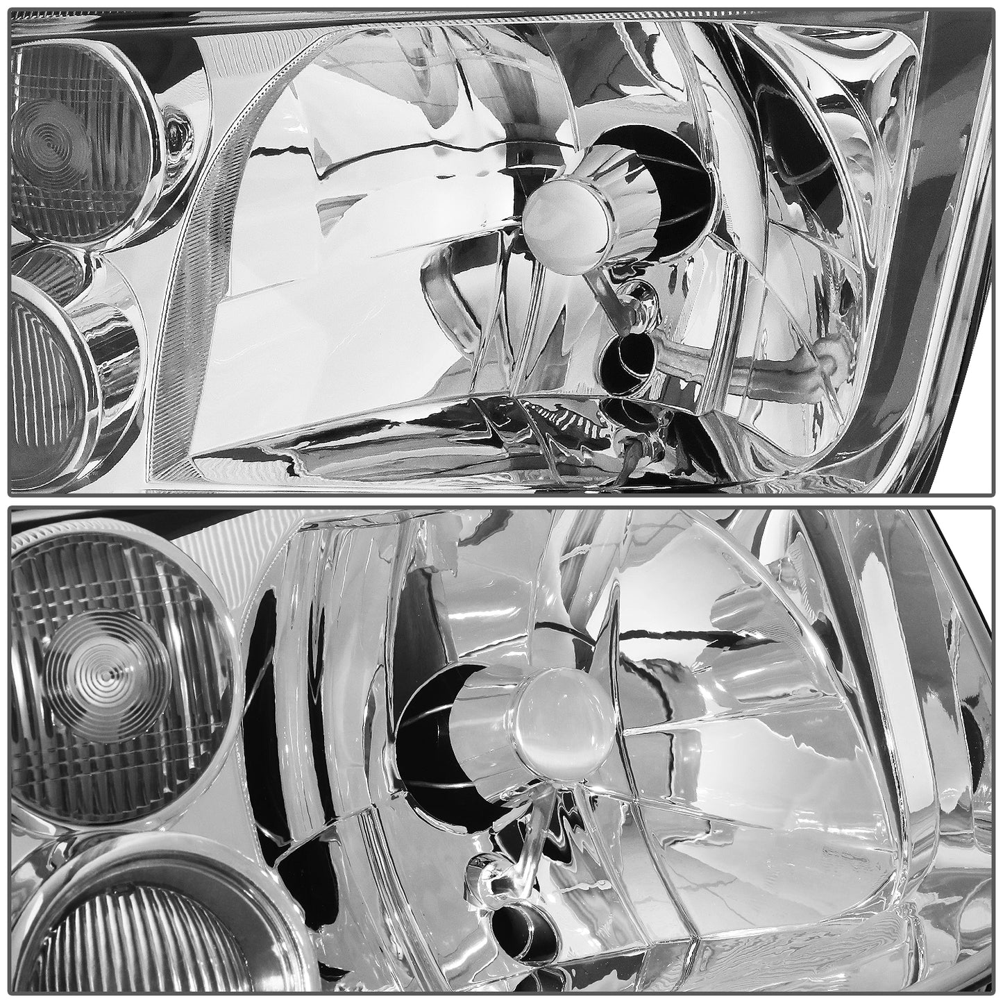 FAROS 99-05 VOLKSWAGEN JETTA - H4 LOW BEAM / HIGH BEAM / 2827 TURN SIGNAL - CHROME HOUSING