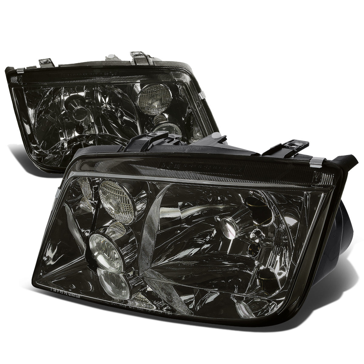 FAROS 99-05 VOLKSWAGEN JETTA - H4 LOW BEAM / HIGH BEAM / 2827 TURN SIGNAL - SMOKE HOUSING