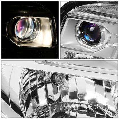 FAROS 15-20 GMC YUKON, YUKON XL - FITS HALOGEN HEADLIGHT MODELS ONLY - LED DRL - PROJECTOR - H11 LOW BEAM / 9005 HIGH BEAM - CHROME HOUSING / CLEAR CORNER