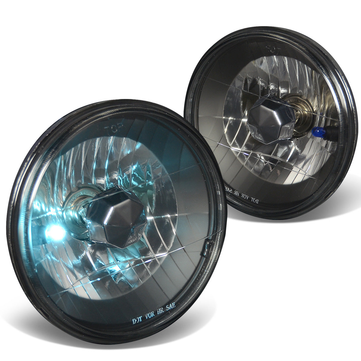 FAROS 7 X 7 ROUND - DIAMOND - BLACK - H4 LOW BEAM / HIGH BEAM