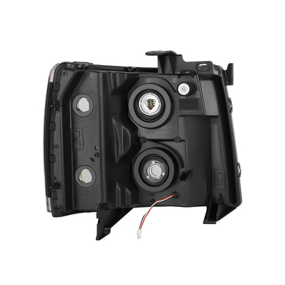 FAROS RGB LED - CHEVROLET SILVERADO 1500 2007-2013 / CHEVROLET SILVERADO 2500 3500 & HD MODELS - DOES NOT FIT 2007 OLD BODY CLASSIC MODELS - REQUIRES WIRING LEDS TO FACTORY WIRING HARNESS - FITS MODELS WITH FACTORY HALOGEN HEADLIGHTS ONLY - 9005 HIGH /