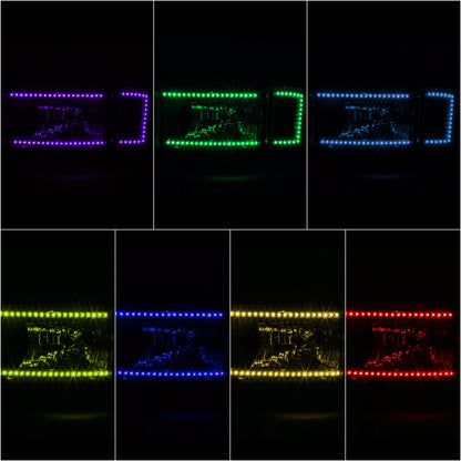 FAROS DODGE RAM 1500 1994-2001 / DODGE RAM 2500 1994-2002 / DODGE RAM 3500 1994-2002 - EXCLUDES SPORT MODELS - RGB LED LIGHT BAR - 9004 LOW BEAM / HIGH BEAM - BLACK HOUSING / AMBER CORNER