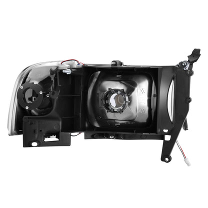 FAROS DODGE RAM 1500 1994-2001 / DODGE RAM 2500 1994-2002 / DODGE RAM 3500 1994-2002 - EXCLUDES SPORT MODELS - RGB LED LIGHT BAR - 9004 LOW BEAM / HIGH BEAM - CHROME HOUSING / AMBER CORNER